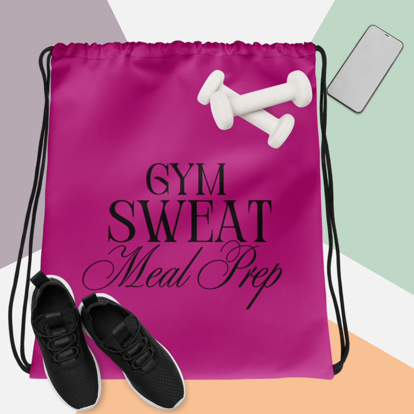 Gym. Sweat. Meal Prep Women's Gym Bag
