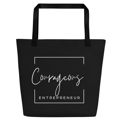 Courageous Entrepreneur Women's Empowerment Large Tote Bag