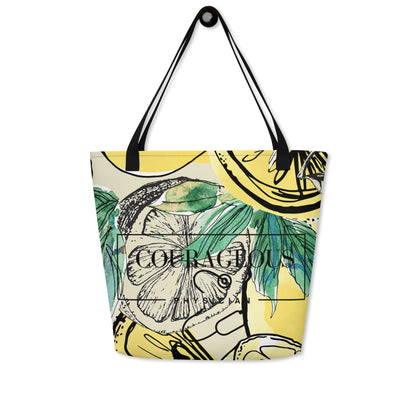 Courageous Physician Women's Empowerment  Large Tote Bag