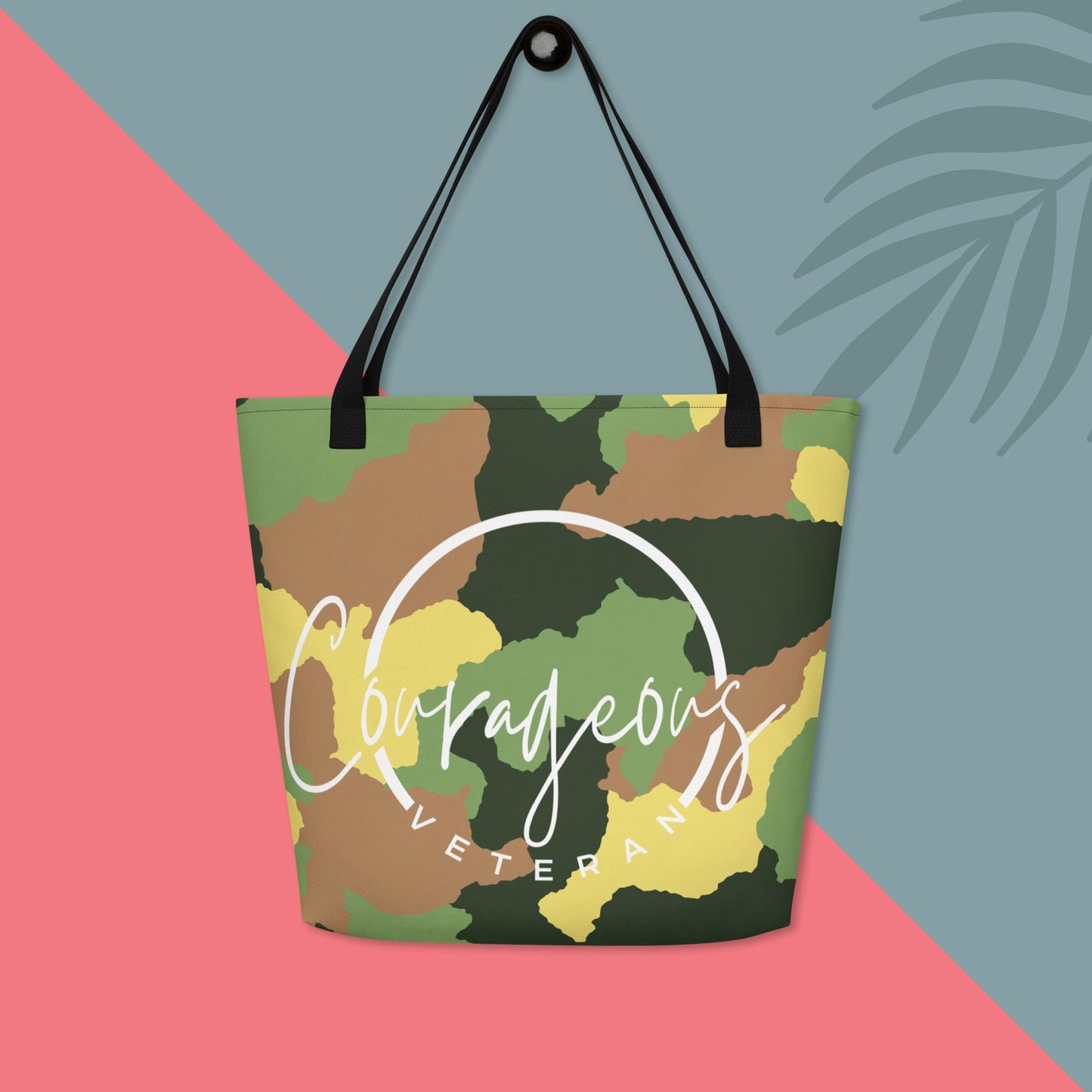 Courageous Veteran Women's Empowerment  Large Tote Bag