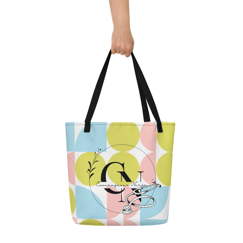 Courageous Nurse Women's Empowerment Tote Bag (Large)
