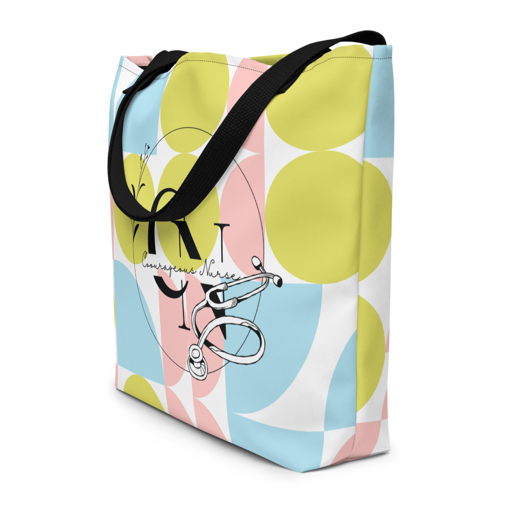 Courageous Nurse Women's Empowerment Tote Bag (Large)