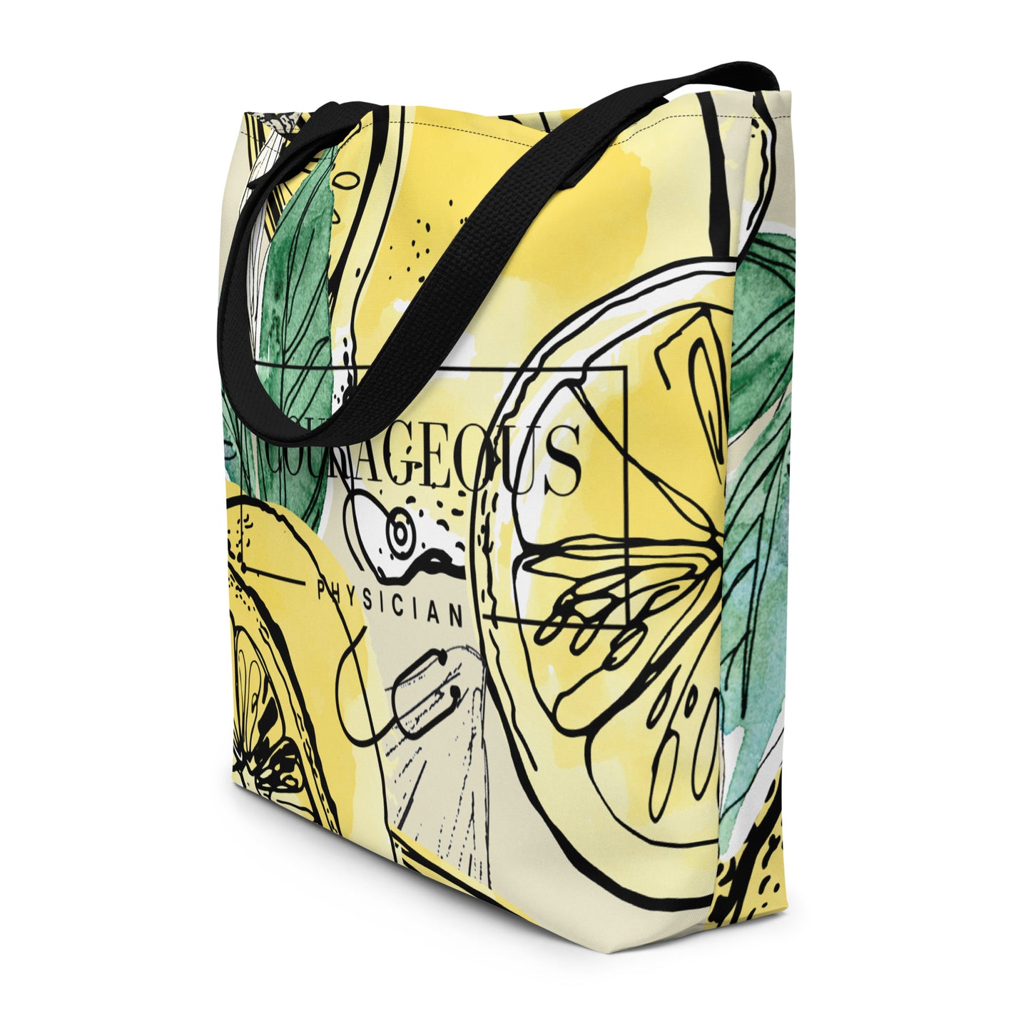 Courageous Physician Women's Empowerment  Large Tote Bag