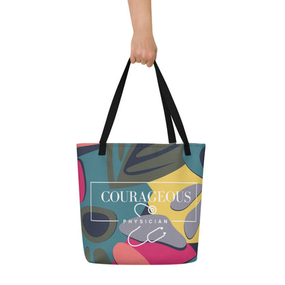 Courageous Physician Women's Empowerment Large Tote Bag