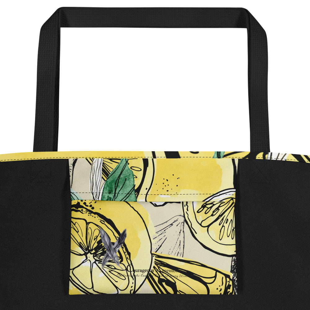 Courageous Physician Women's Empowerment  Large Tote Bag