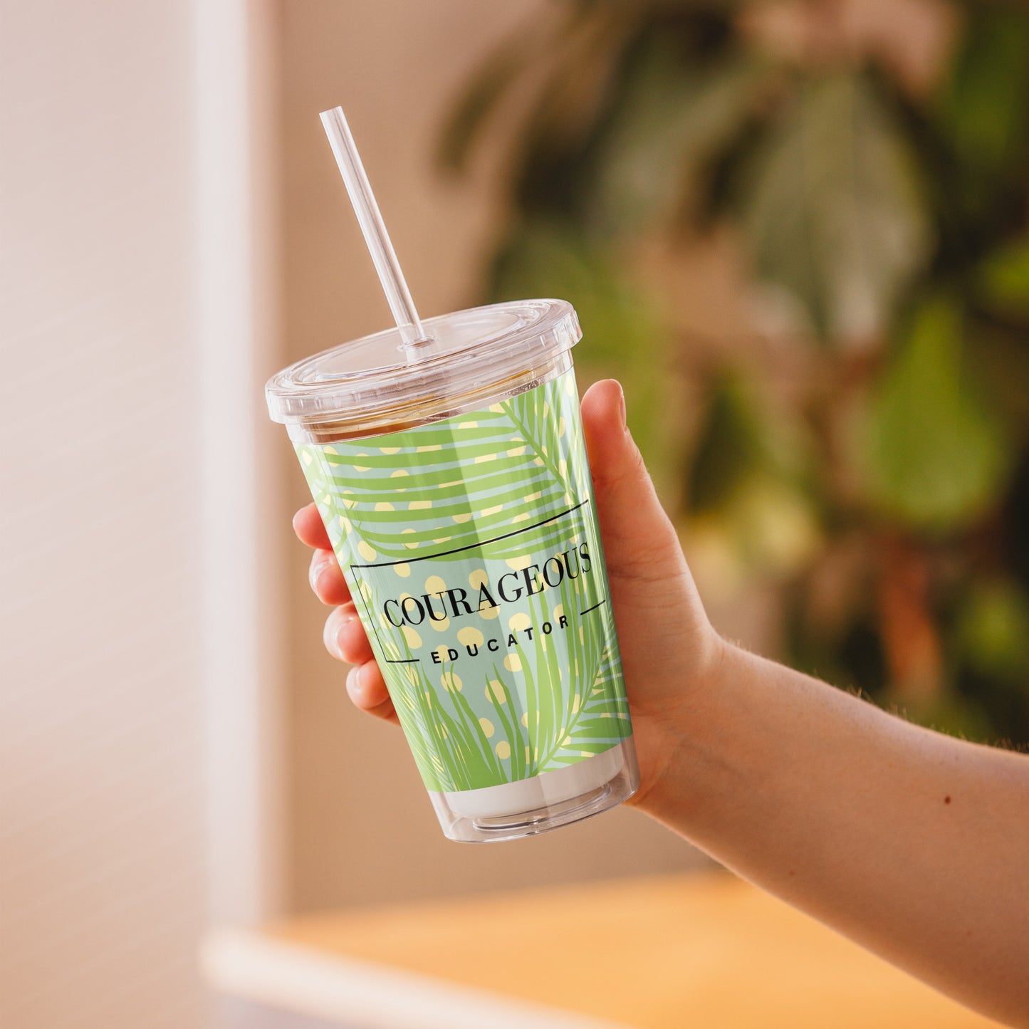 Courageous Educator Women's Empowerment Tumbler