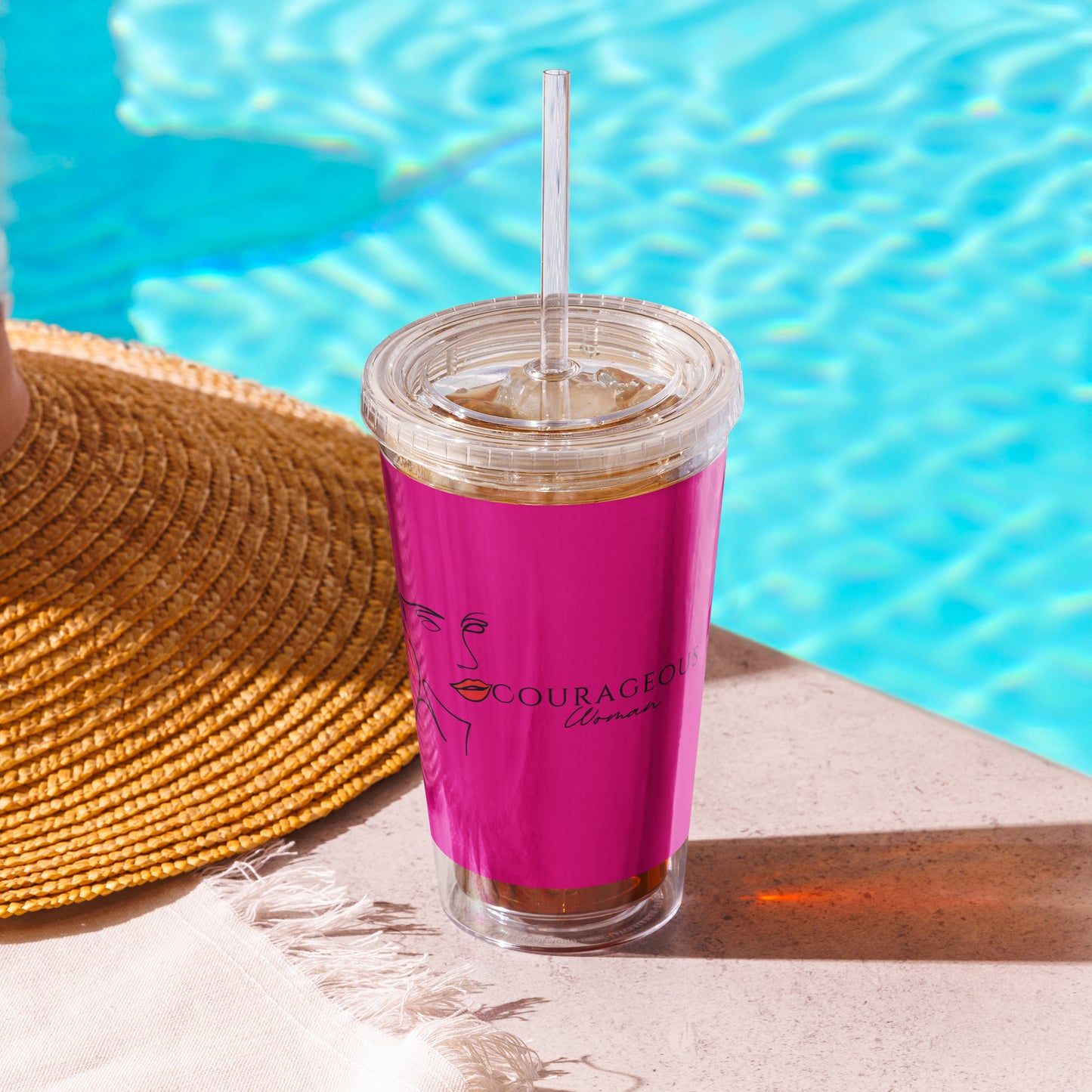 Tumbler with Lid and Straw | Courageous Xpressions™