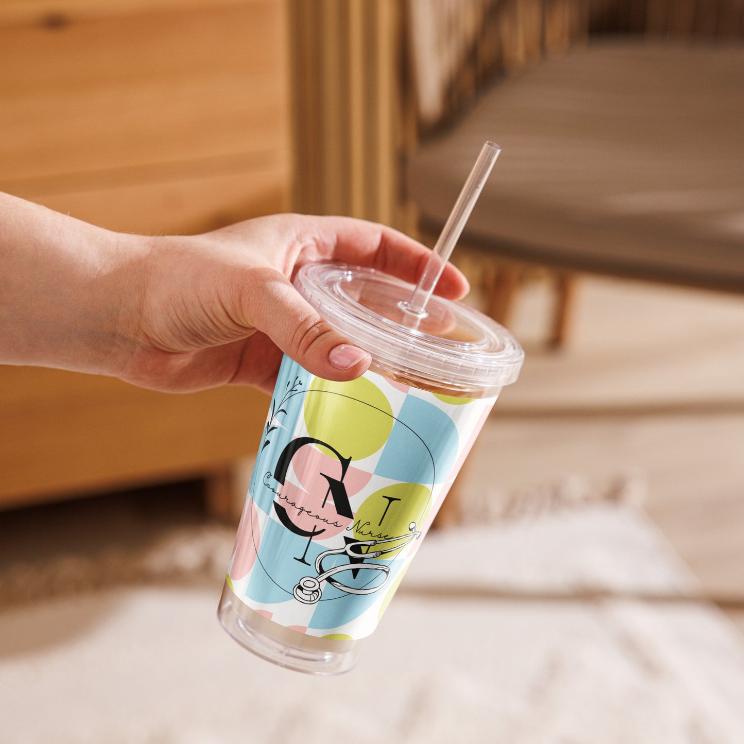 Courageous Nurse Women's Empowerment Tumbler