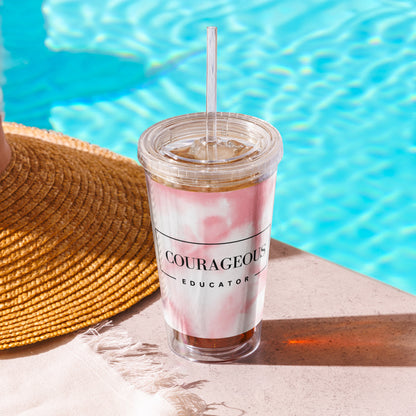 Courageous Educator Women's Empowerment Tumbler