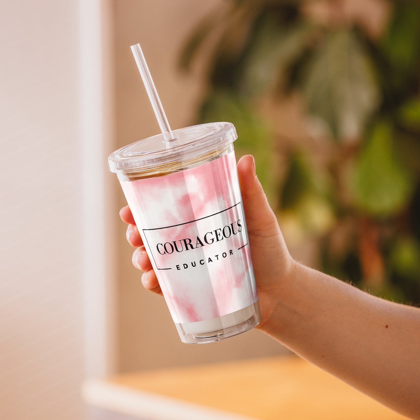 Courageous Educator Women's Empowerment Tumbler