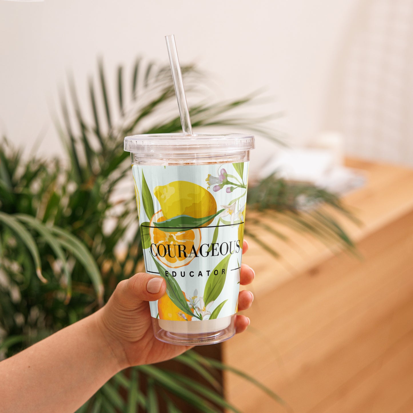 Courageous Educator Women's Empowerment Tumbler