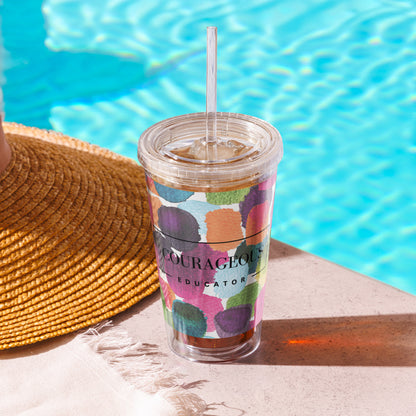 Courageous Educator Women's Empowerment Tumbler