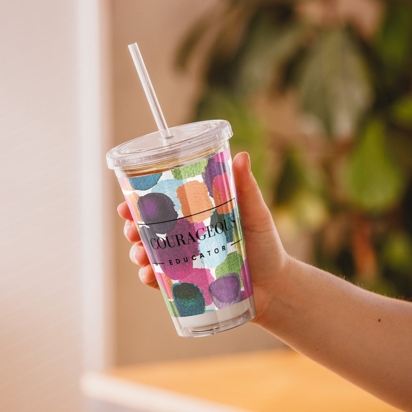 Courageous Educator Women's Empowerment Tumbler