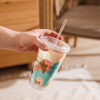Courageous Therapist Women's Empowerment Tumbler