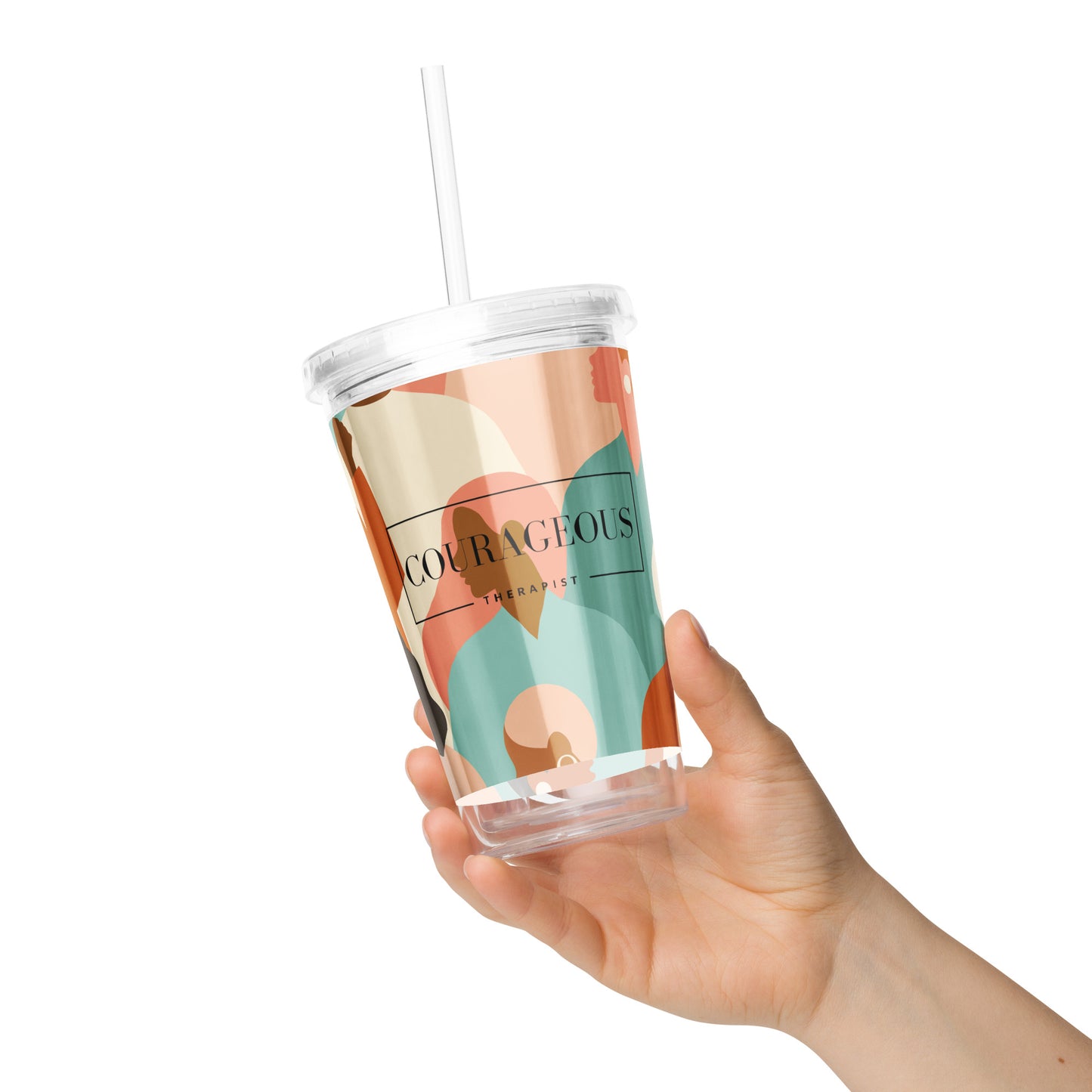 Courageous Therapist Women's Empowerment Tumbler