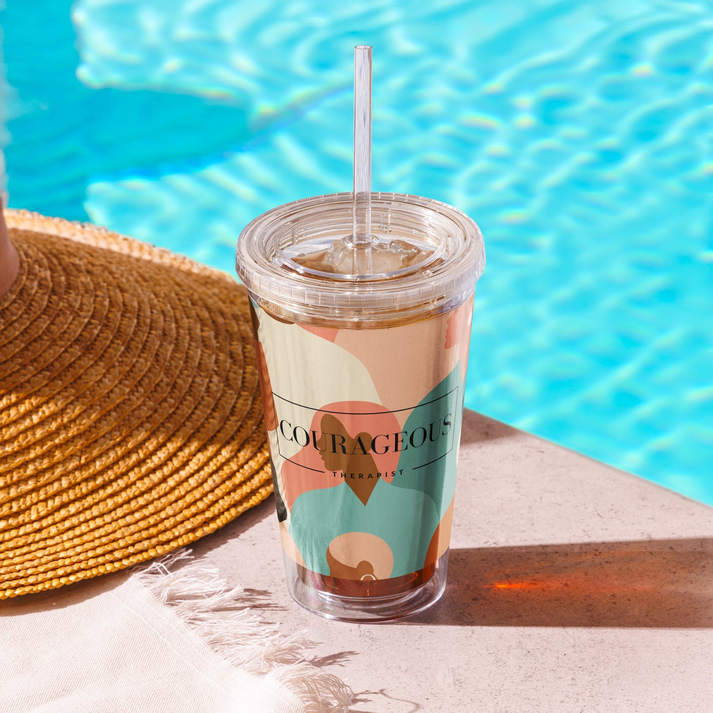 Courageous Therapist Women's Empowerment Tumbler