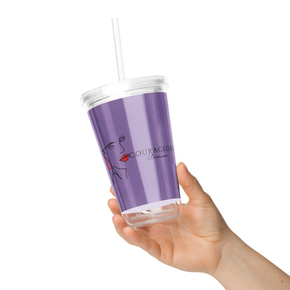 Acrylic Tumbler with Lid and Straw | Courageous Xpressions™