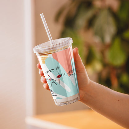 16 Oz Clear Tumbler | Courageous Woman | Courageous Xpressions™