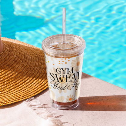 Gym. Sweat. Meal Prep Women's Empowerment Tumbler