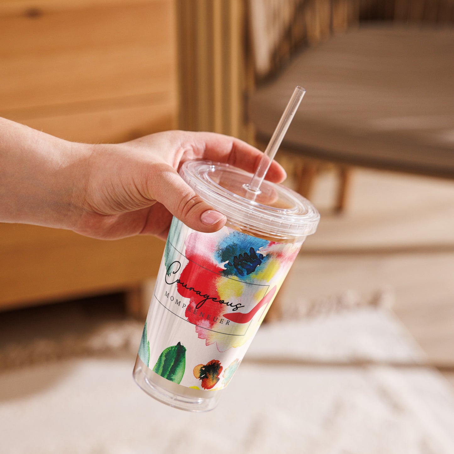 Courageous MOMpreneur Women's Empowerment Tumbler