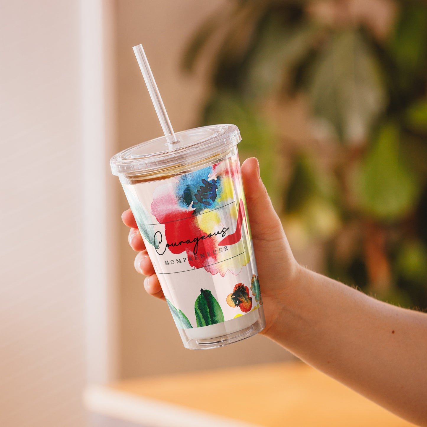 Courageous MOMpreneur Women's Empowerment Tumbler