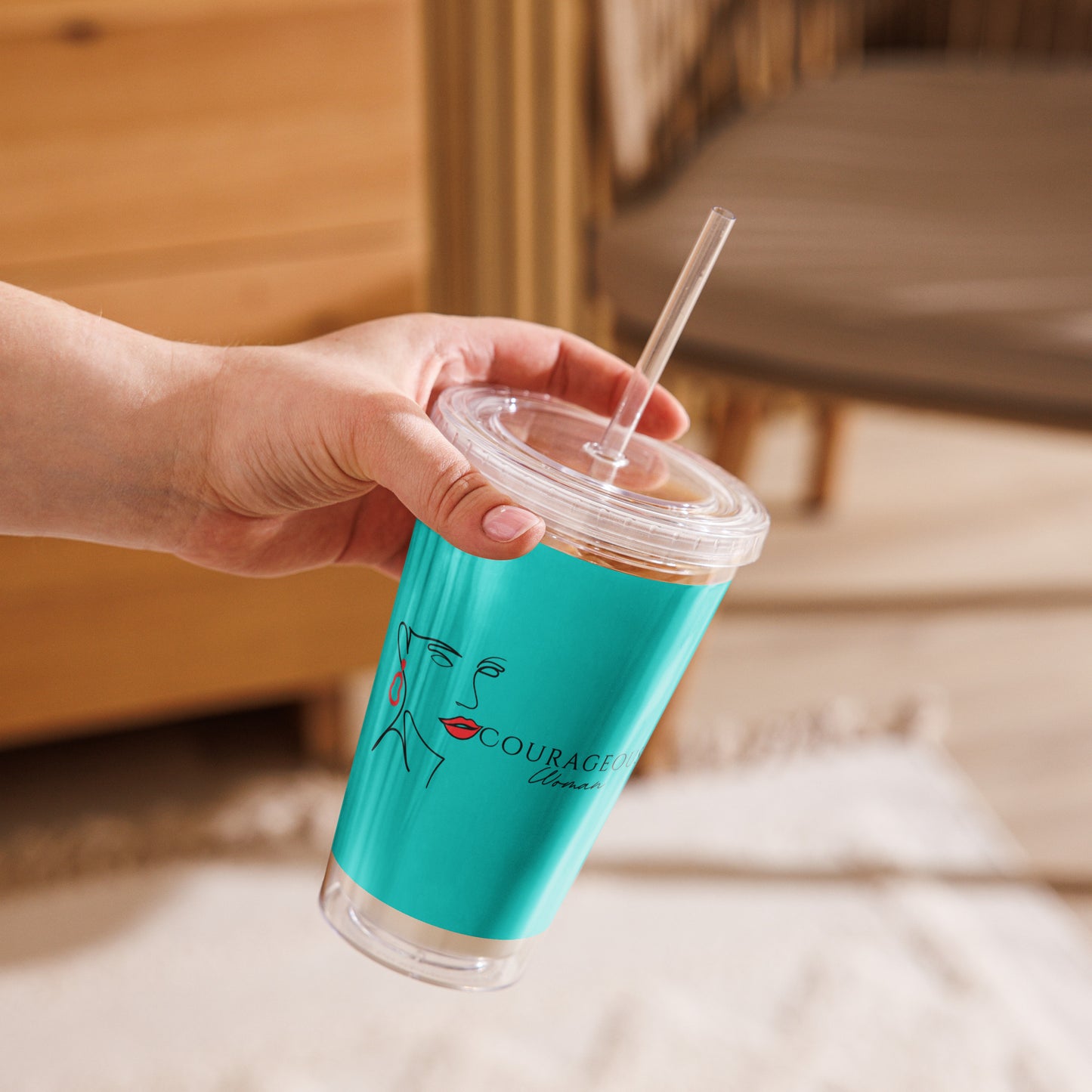 Courageous Woman Women's Empowerment Tumbler