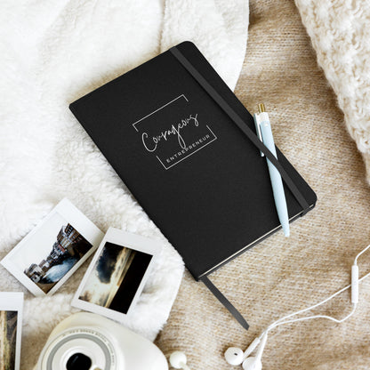 Courageous Entrepreneur Women's Empowerment Hardcover Notebook