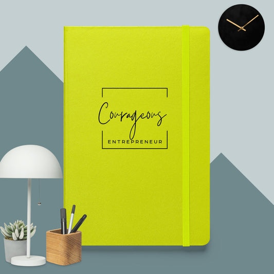 Courageous Entrepreneur Women's Hardcover Bound Notebook