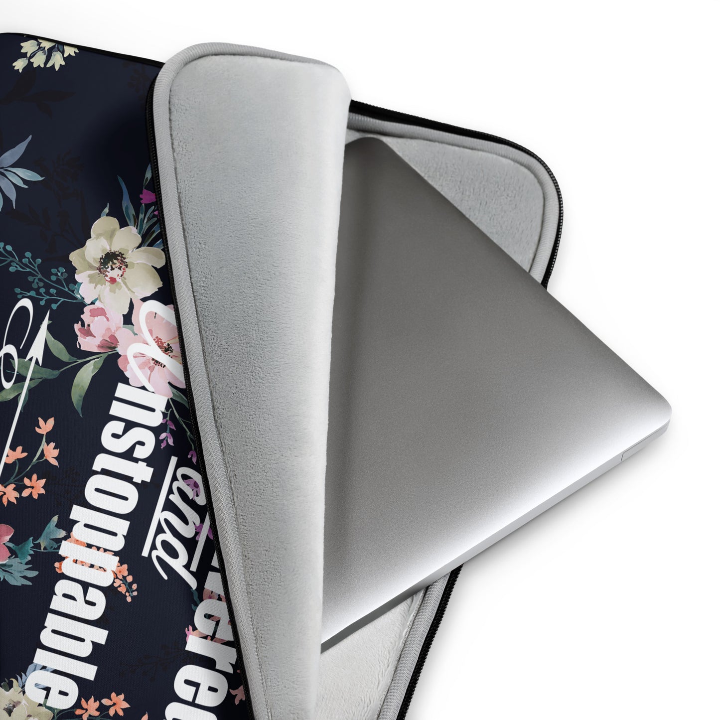 Empowered and Unstoppable Women's Empowerment Laptop Sleeve