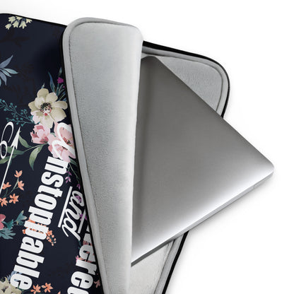 Empowered and Unstoppable Women's Empowerment Laptop Sleeve