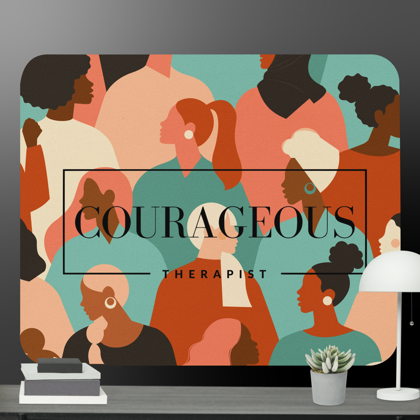 Courageous Therapist Women's Empowerment Mouse Pad