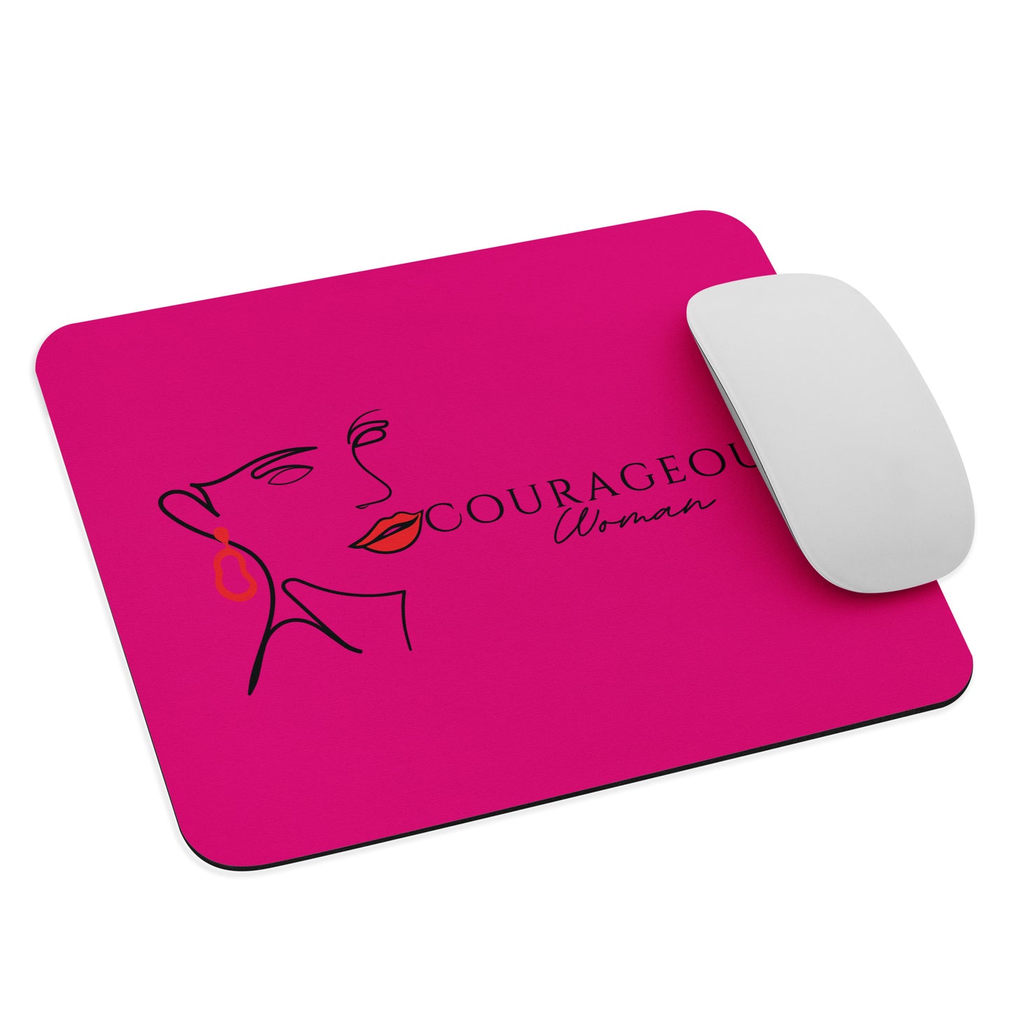 Courageous Woman Women's Empowerment Mouse Pad