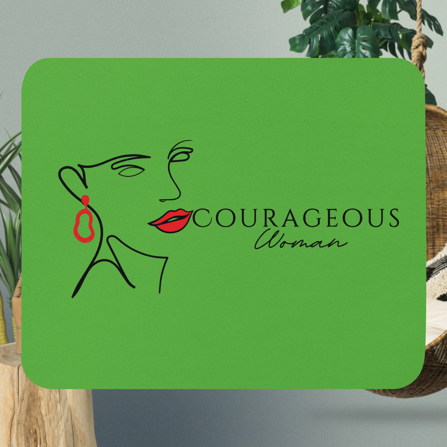 Courageous Woman Women's Mouse Pad