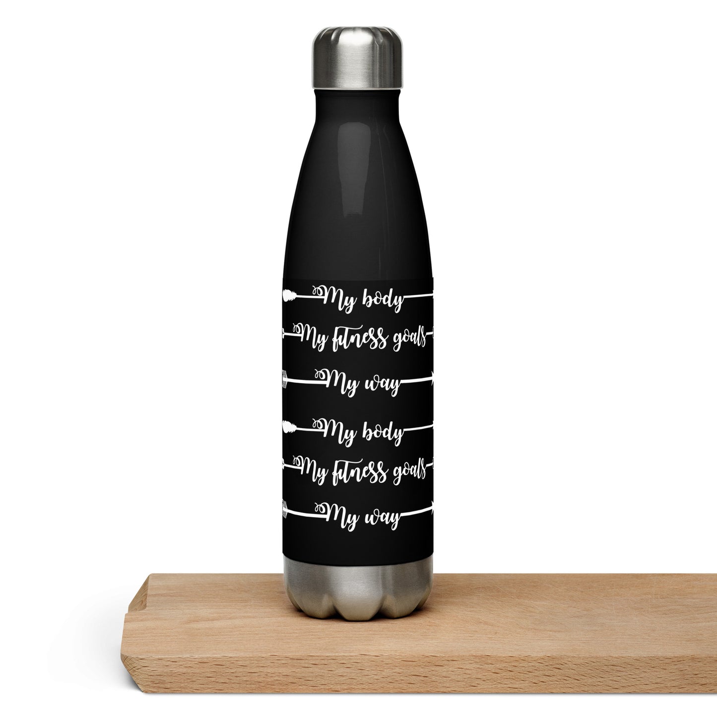 My Body My Fitness Goals Stainless Steel Water Bottle