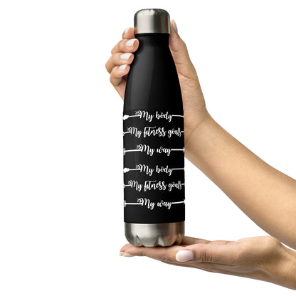 My Body My Fitness Goals Stainless Steel Water Bottle