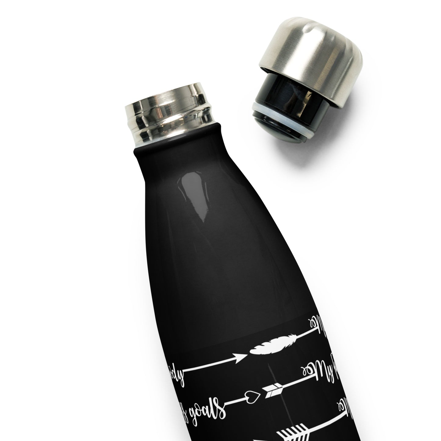 My Body My Fitness Goals Stainless Steel Water Bottle