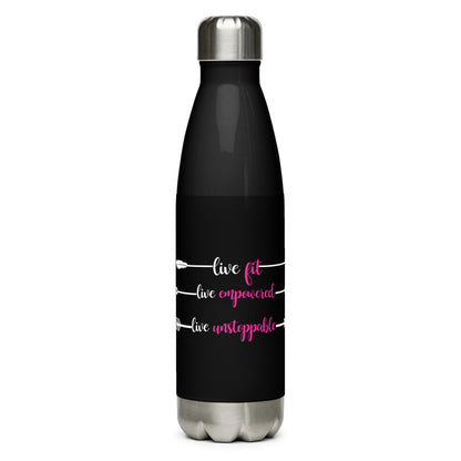 Live Fit Live Empowered Stainless Steel Water Bottle