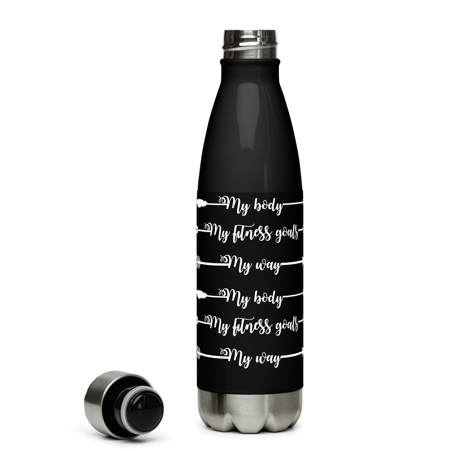 My Body My Fitness Goals Stainless Steel Water Bottle