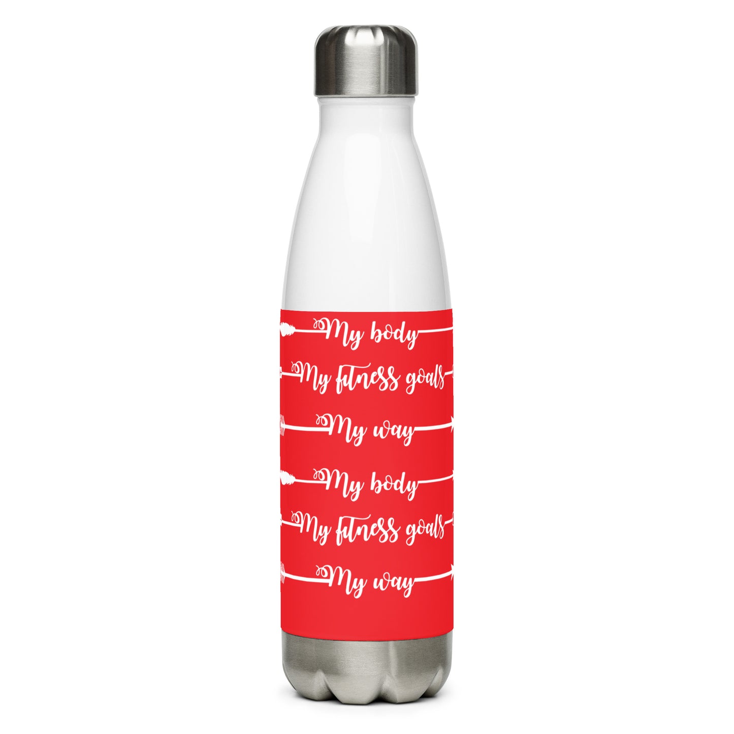 My Body My Fitness Goals Stainless Steel Water Bottle