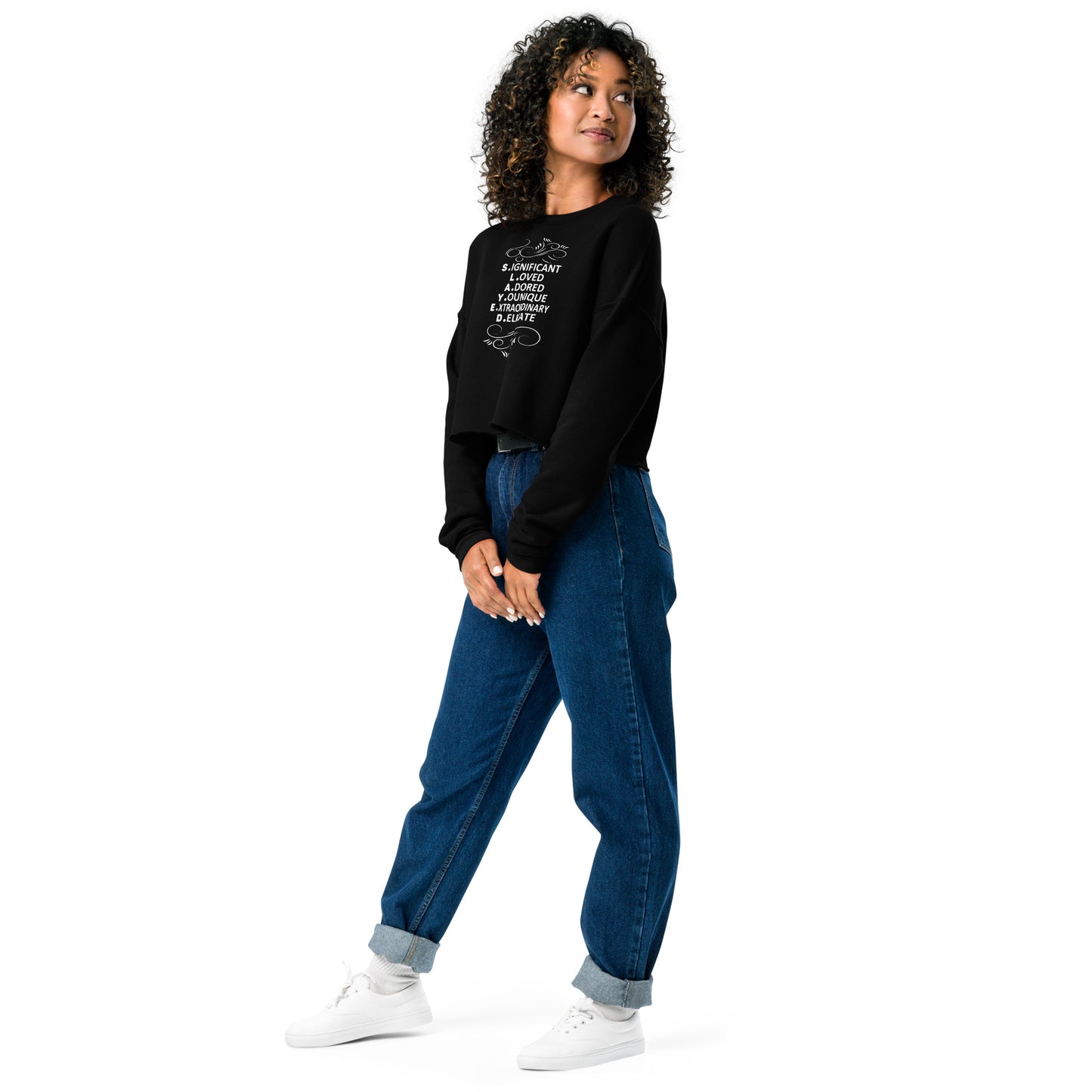 S.L.A.Y.E.D. Women's Empowerment Crop Sweatshirt