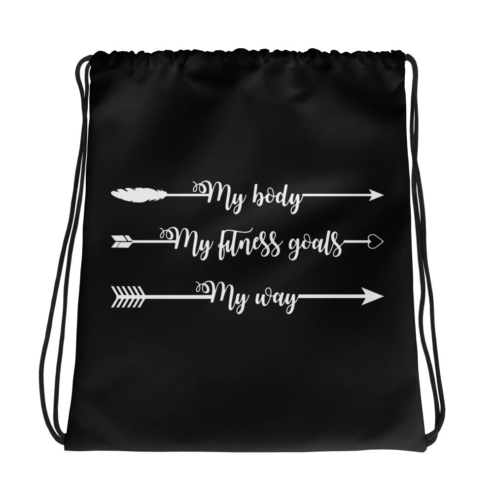 My Body, My Fitness Goals, My Way Women's Fitness Gym Bag