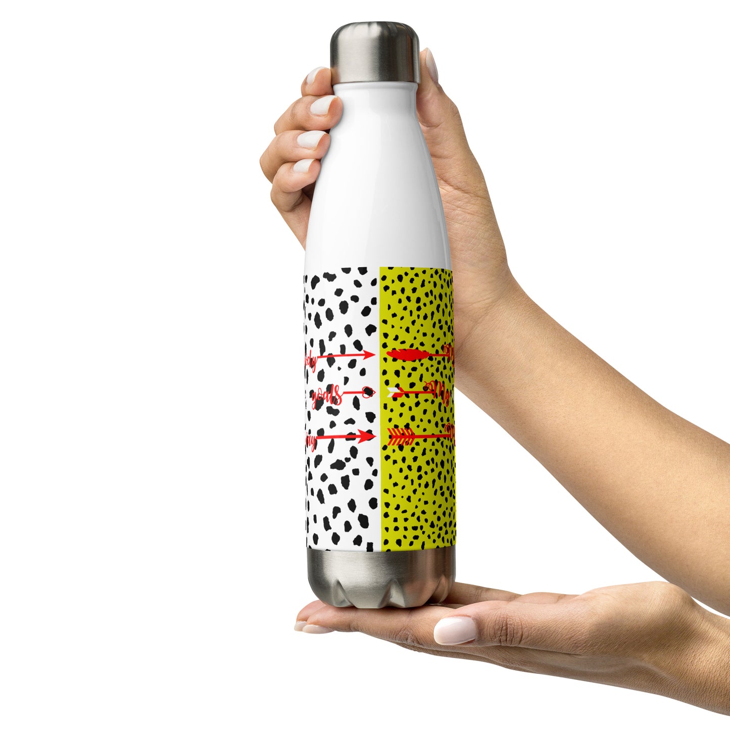 My Body, My Fitness Goals, My Way Stainless Steel Water Bottle