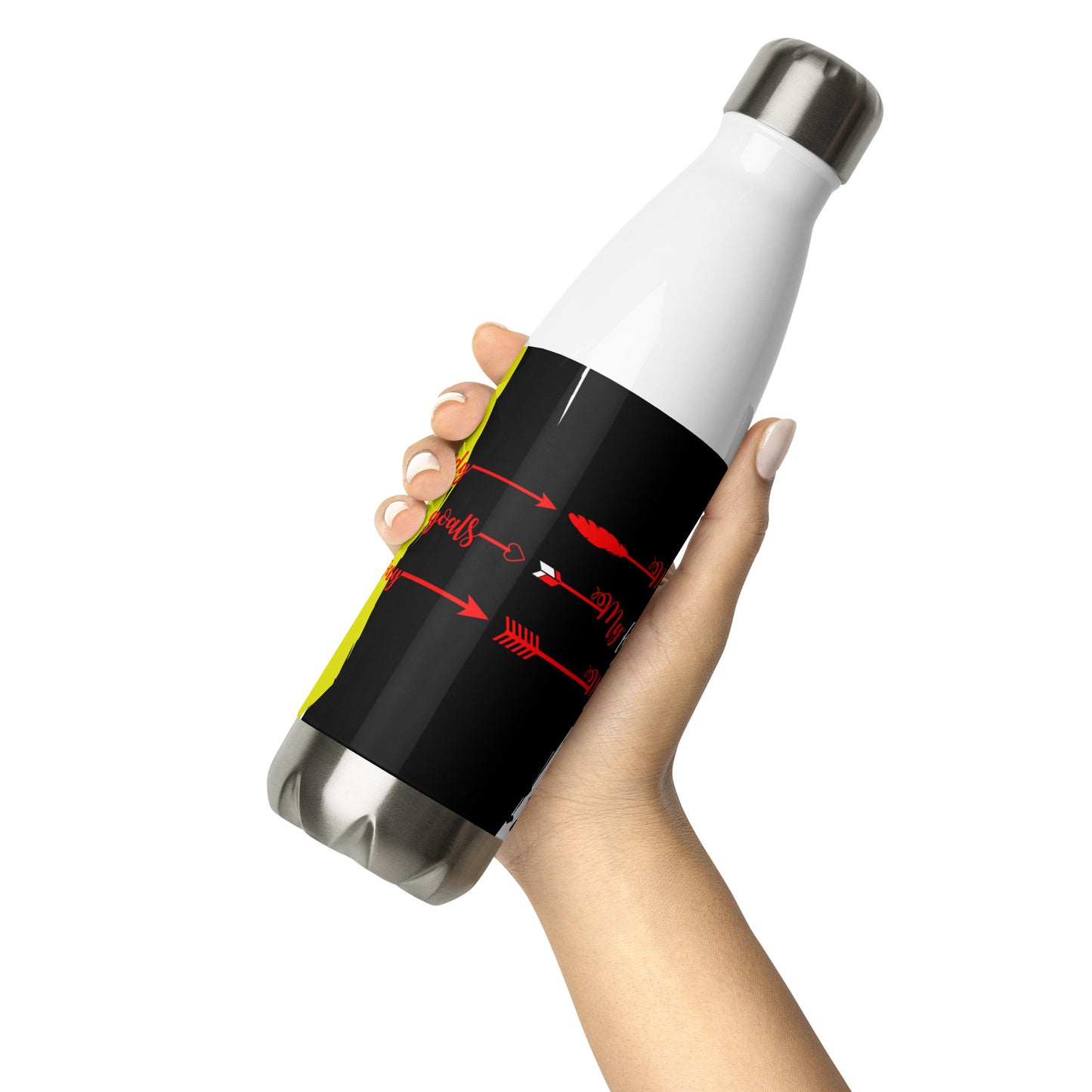 My Body, My Fitness Goals, My Way Stainless Steel Water Bottle